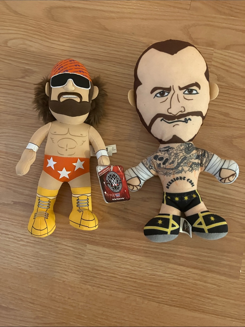 Wrestler Plush Toy - Orange & Black Soft Figure